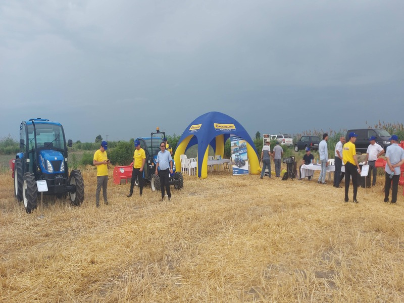 Field day of "New Holland" tractors and "Maschio Gaspardo" aggregates in Salyan district