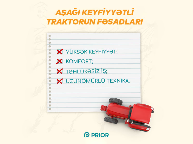 Aşağı keyfiyyətli traktorun fəsadları