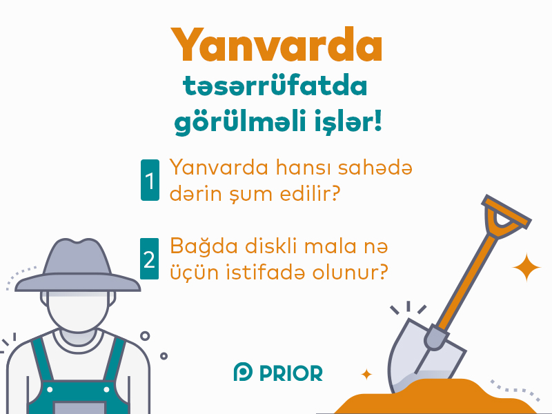 Yanvarda təsərrüfatda görülməli işlər