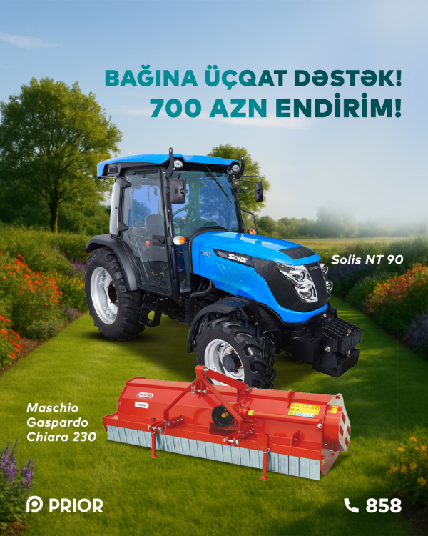 “Solis NT 90” + “Maschio Gaspardo Chiara 230” (700 AZN ENDİRİM)
