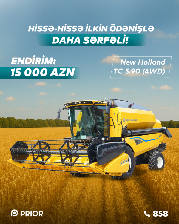 “New Holland TC 5.90” (4WD) 15 000 AZN ENDİRİM!