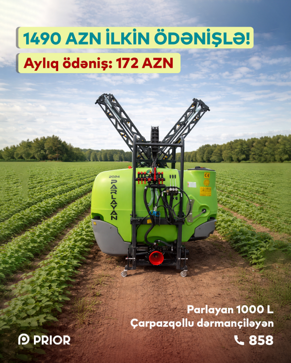 Parlayan 1000 L” çarpazqollu dərmançiləyən (XÜSUSİ İLKİN ÖDƏNİŞLƏ!)