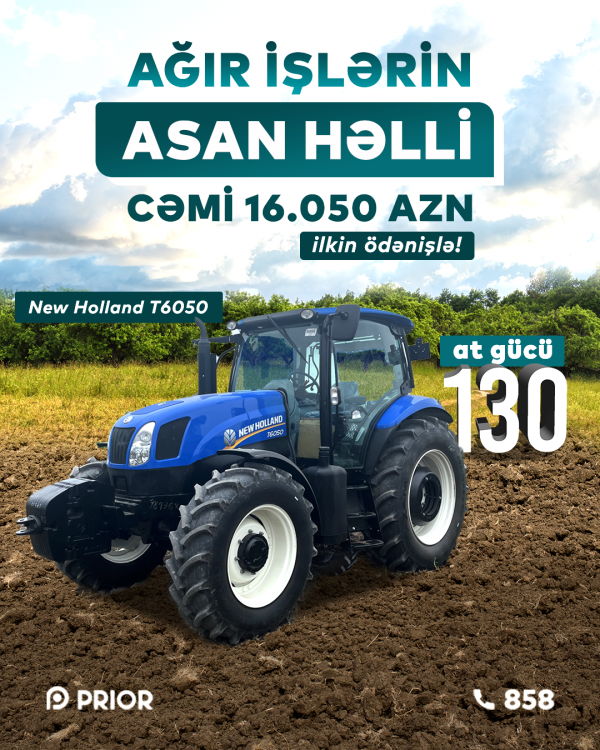 “New Holland T6050” (XÜSUSİ İLKİN ÖDƏNİŞLƏ!)