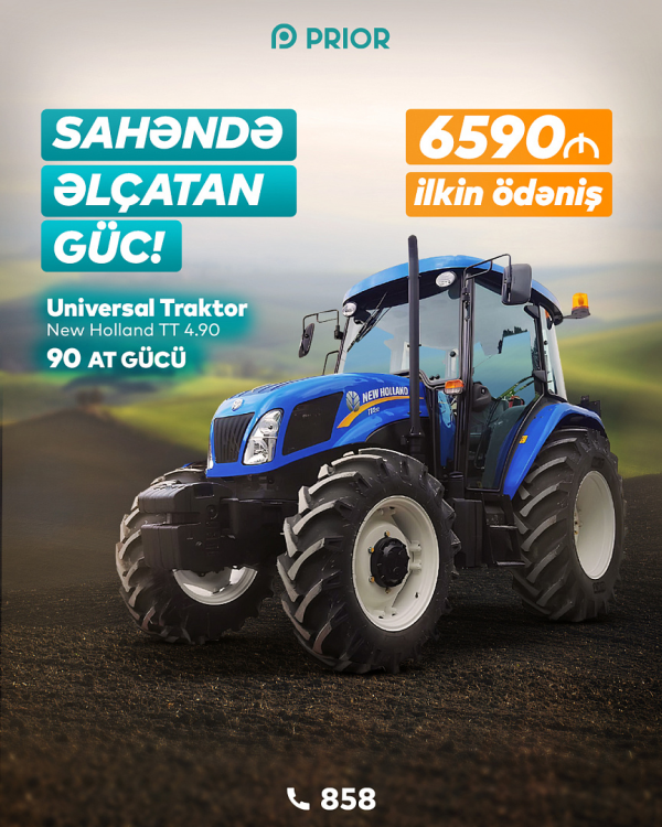 “New Holland TT4.90” (6590 AZN İLKİN ÖDƏNİŞ)