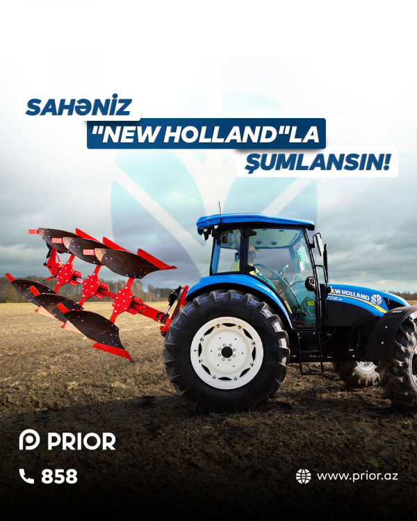 Sahəniz New Holland ilə şumlansın