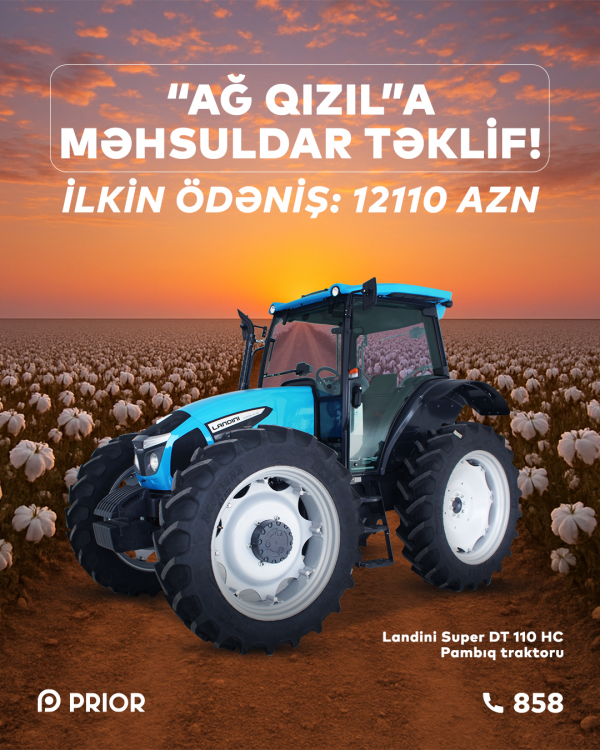 “Landini Super DT 110 HC” (XÜSUSİ İLKİN ÖDƏNİŞLƏ!)