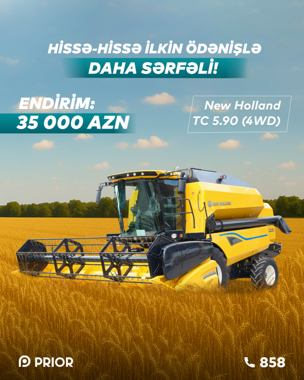 “New Holland TC 5.90” (4WD) 35 000 AZN ENDİRİM!