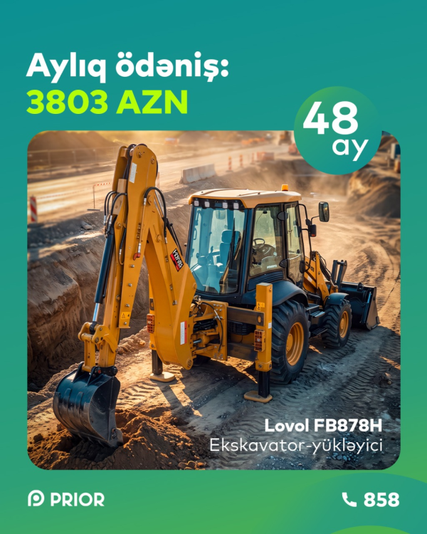 Lovol FB878H ekskavator-yükləyici (Cəmi 5% ilkin ödəniş fürsəti)
